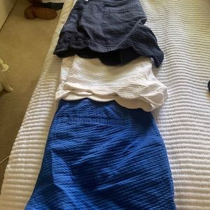 Three pairs of shorts